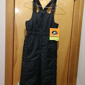 BLACK SKI BIBS WATER RESISTANT
